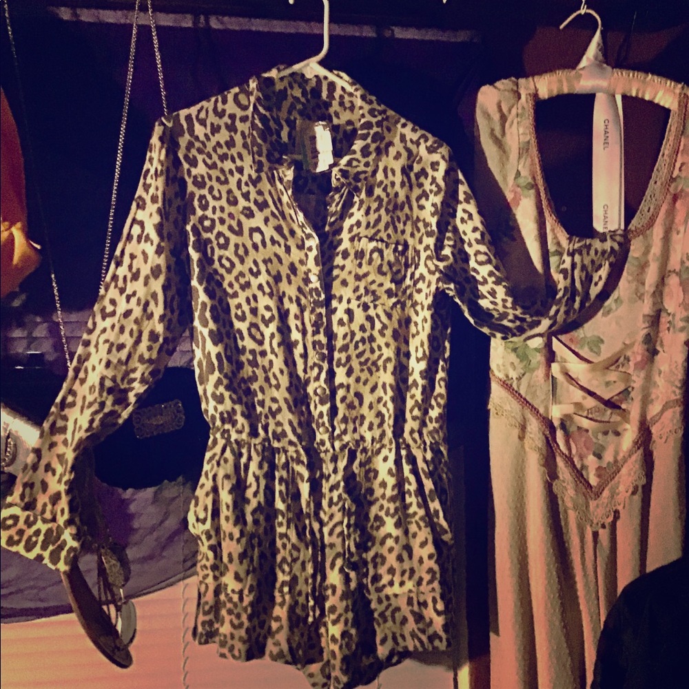 Chaser Heirloom Animal Print Romper